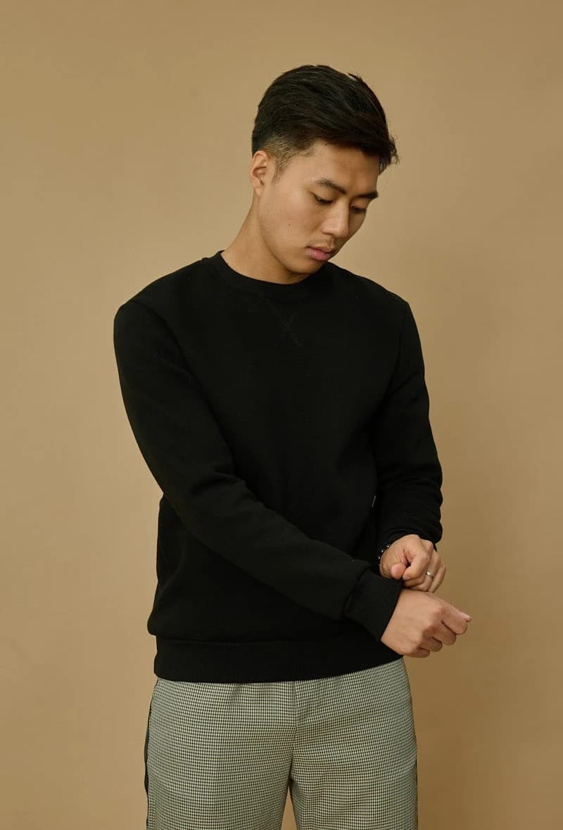 Melyise Crewneck Sweater Zwart